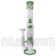 16.5" Double Decker Water Pipe + Ice Catcher + 2 Tree Perc + Showerhead + Stemless | Color Come Assorted