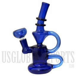 7" Loop Handle Water Pipe + Stemless | Colors Come Assorted