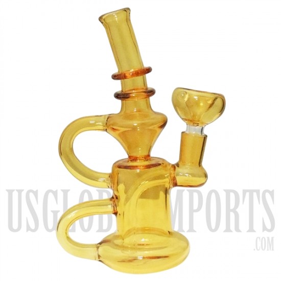 7" Loop Handle Water Pipe + Stemless | Colors Come Assorted