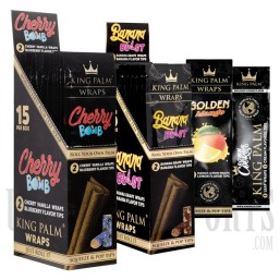 King Palms XL Wraps | 15 Per Box | 4 Flavors