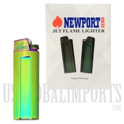 Newport Zero | 12ct Jet Flame Lighter | Spectrum Green