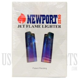 Newport Zero | 12ct Jet Flame Lighter | Spectrum Blue