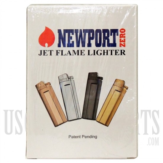Newport Zero | 12ct Jet Flame Lighter | Solid Colors