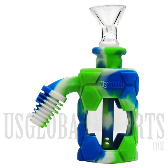 5" Ash Catcher Kit by Waxmaid | Silicone & Glass | Assorted Colors