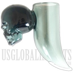 CA-27 Skull Head Finger Glass Dabber Carb Cap