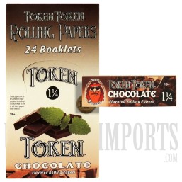 CP-081 Token Token Rolling Paper | 1 1/4 | 24 Booklets | Chocolate