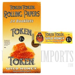 CP-084 Token Token Rolling Paper | 1 1/4 | 24 Booklets | Wild Honey