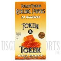 CP-084 Token Token Rolling Paper | 1 1/4 | 24 Booklets | Wild Honey