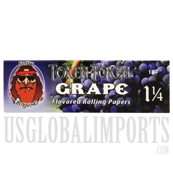 CP-087 Token Token Rolling Paper | 1 1/4 | 24 Booklets | Grape