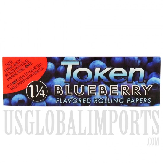 CP-09 Token Token Rolling Paper | 1 1/4 | 24 Booklets | Blueberry