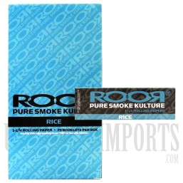 CP-104 1-1/4 Rice Rolling Paper by ROOR. 25 Booklet Box
