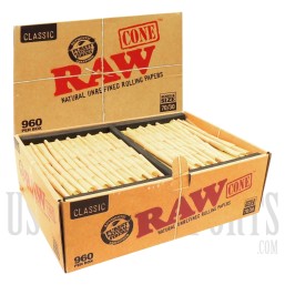 RAW Classic Cones | 960 Per Box | Single Size 70/30