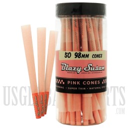 Blazy Susan Pink Cones | 50 Cones | 98mm | Super Thin
