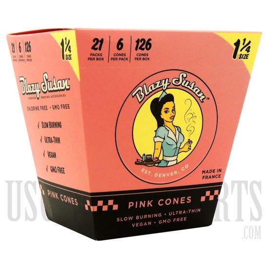 Blazy Susan Pink 1 1/4 Cones | 126 Cones | 21 Packs Pe Box | 6 Cones Per Pack