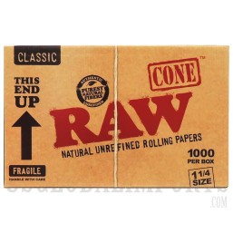 RAW Cones | 1000 Per Box | 1 1/4 Size