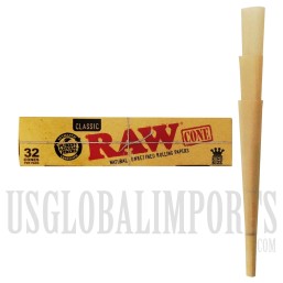 RAW Classic Cones | 32 Per Pack | King Size