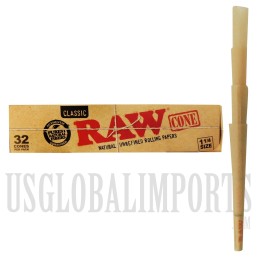 RAW Classic Cones | 32 Per Pack | 1 1/4 Size
