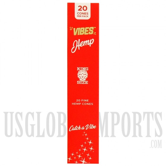 CP-250 Vibes Fine Rolling Papers  | King Size | 20 Cones Per Box | 8 Packs Per Booklet | 4 Paper Options