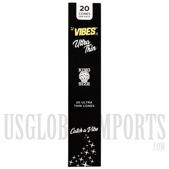 CP-250 Vibes Fine Rolling Papers  | King Size | 20 Cones Per Box | 8 Packs Per Booklet | 4 Paper Options