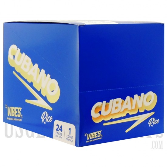CP-252 Vibes Cubano Fine Rolling Papers | 24 Packs Per Box | 1 Cone Per Pack | 4 Paper Choices