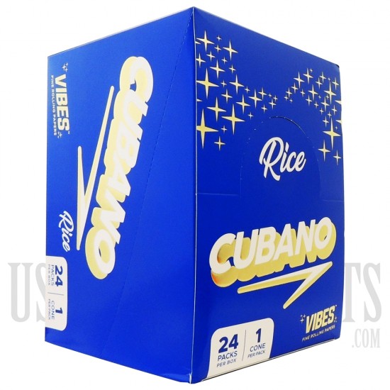 CP-252 Vibes Cubano Fine Rolling Papers | 24 Packs Per Box | 1 Cone Per Pack | 4 Paper Choices