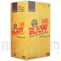 RAW Cones 98 Special. 1400 Per Box