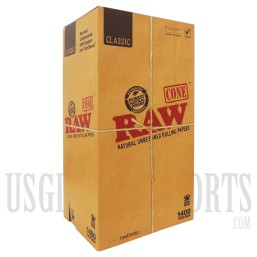 RAW Cones King Size. 1400 Per Box