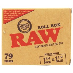 RAW 79mm Roll Box | Automatic Metal Rolling Box