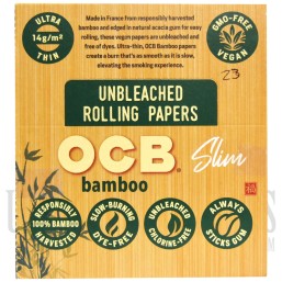 CP-609 OCB Bamboo Slim Rolling Papers | 24 Booklets