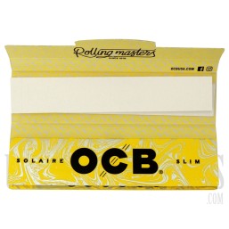 CP-620 OCB Slim Solaire Rolling Paper + Tips | 24 Booklets | 32 Leaves + 32 Tips per Booklet