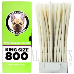 CP-650 Cones + Supply | King Size 800 Pre Rolled Cones | 109mm/26mm Filter