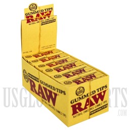 RAW Gummed Tips Perforated 24 Per Box