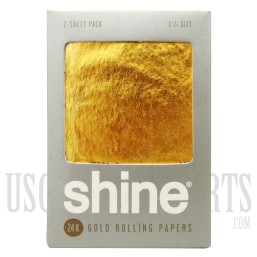 CP-92 Shine | 24K Gold Rolling Papers | 2-sheet Pack (1 1/4)