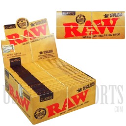 RAW Classic King Size Supreme Papers. 24 Per Box. 40 Leaves Each.