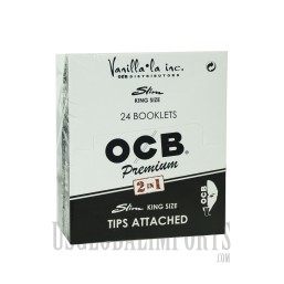 CP102 OCB Slim King Rolling Papers + Filters Attached