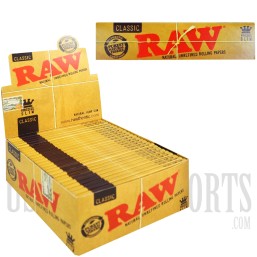 Classic Raw Natural Unrefined Rolling Papers King Size Slim