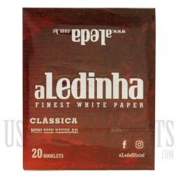 CP24 aLedinha Finest White Paper | Classic Mini Size | 20 Booklets