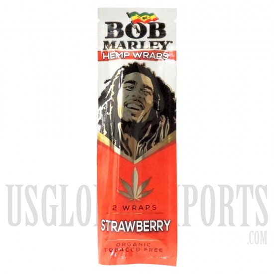 CP27 Bob Marley Hemp Wraps | Organic Tobacco Free | 25 Pouches - 2 Per Pouches | 3 Flavor Choices