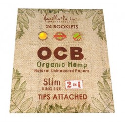 CP81 OCB Organic Slim King Size Cigarette Papers 2in1
