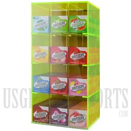 EC-1031 JUSTZERO Flavor Pop Display. Flavored Mouth tips. Tobacco & Nicotine Free. 120 Count. 12 Flavors. 10 Packs each Flavor. 4 Per Pack