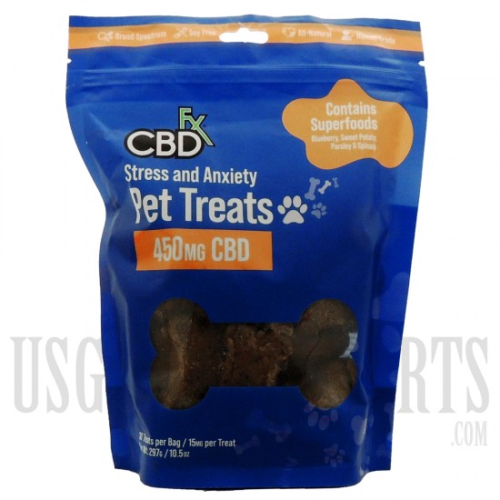 EC-1040 CBD FX Pet Treats | 30 Treats Per Bag | 450MG | 2 Flavor Choices