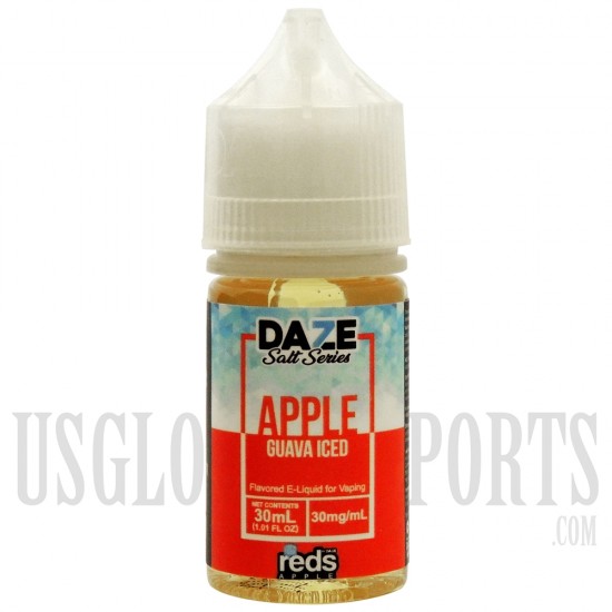 EC-892 30ML DAZE Salt Series Iced reds Apple EJuice by 7 Daze. Many Flavors Available