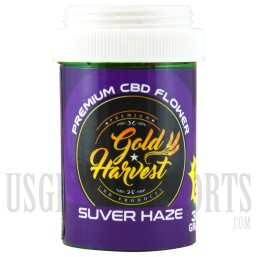 Gold Harvest CBD | 10% Premium CBD Flower | 3.5g | Suver Haze
