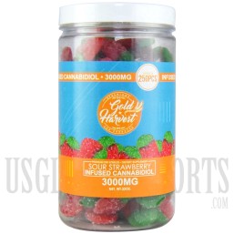 Gold Harvest CBD | 3000MG | Gummy | Strawberry