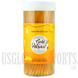 EX-54 Gold Harvest CBD Honey Sticks. 60 Sticks. 10MG Each. Original