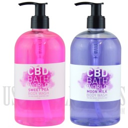 EX-82 CBD Bath World Body Wash. 200MG Hemp CBD. 4 Fragrances