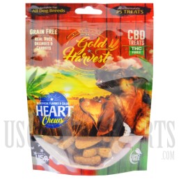GH-121-4 Gold Harvest CBD Duck, Oranges and Carrots Dog Treats 250mg. 25 pcs