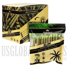 KP-107 Slim King Palms All Natural Hand Rolled Leaf | 25 Count