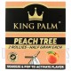 KP-124 King Palms All Natural Hand Rolled Leaf | 2 Mini Rolls | 20 Pack | Peach Tree