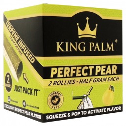 KP-126 King Palms All Natural Hand Rolled Leaf | 2 Mini Rolls | 20 Pack | Perfect Pear